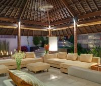 Villa Mata Air, Living Room at Night